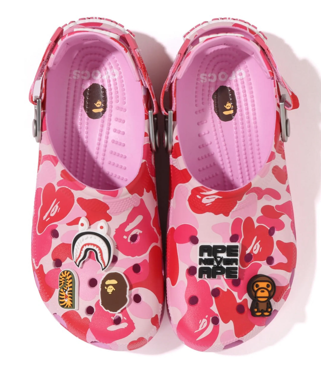 BAPE x Crocs Classic Clog Pink