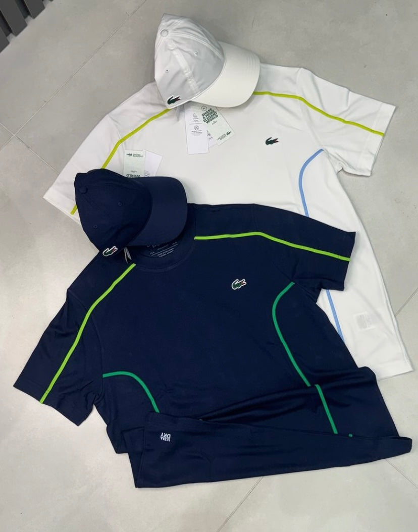 Camisa Lacoste + Boné Sport (kit)