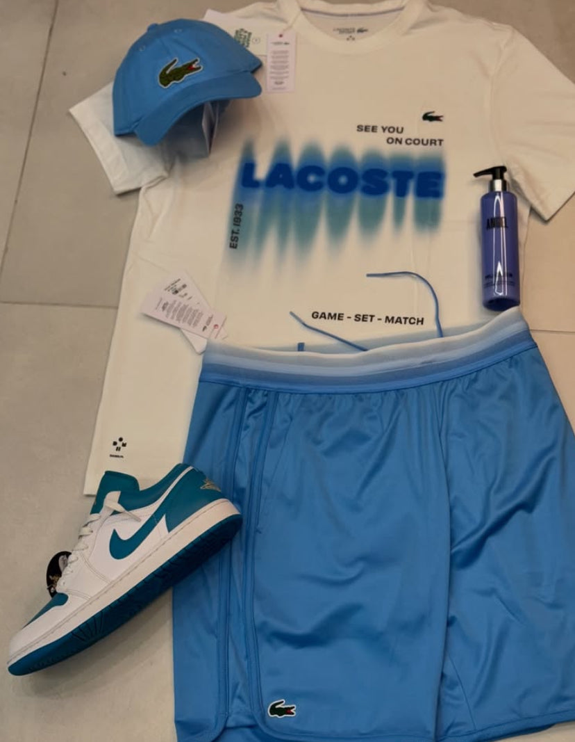 Kit Lacoste + Air Jordan Low + Creme brinde