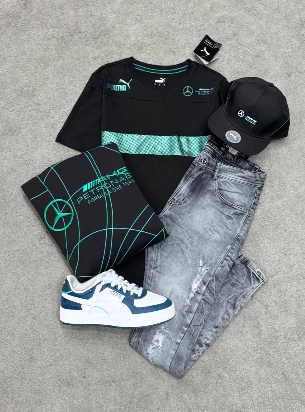 Kit completo Puma Mercedes AMG + Tênis Puma