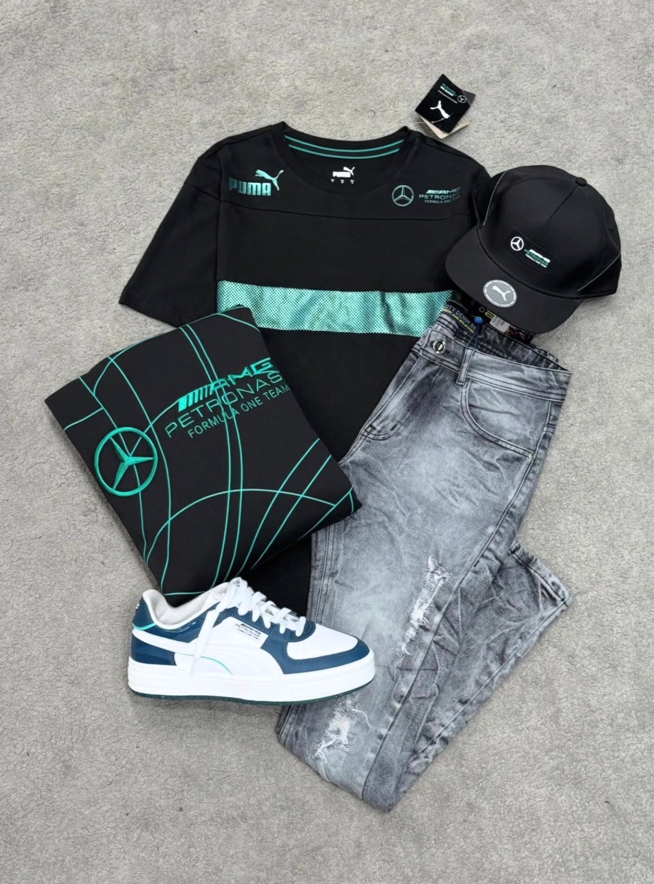 Kit completo Puma Mercedes AMG + Tênis Puma