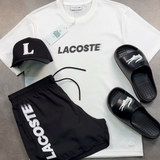 Conjunto Lacoste + Boné + Slide