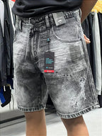 Shorts jeans estilo jogador