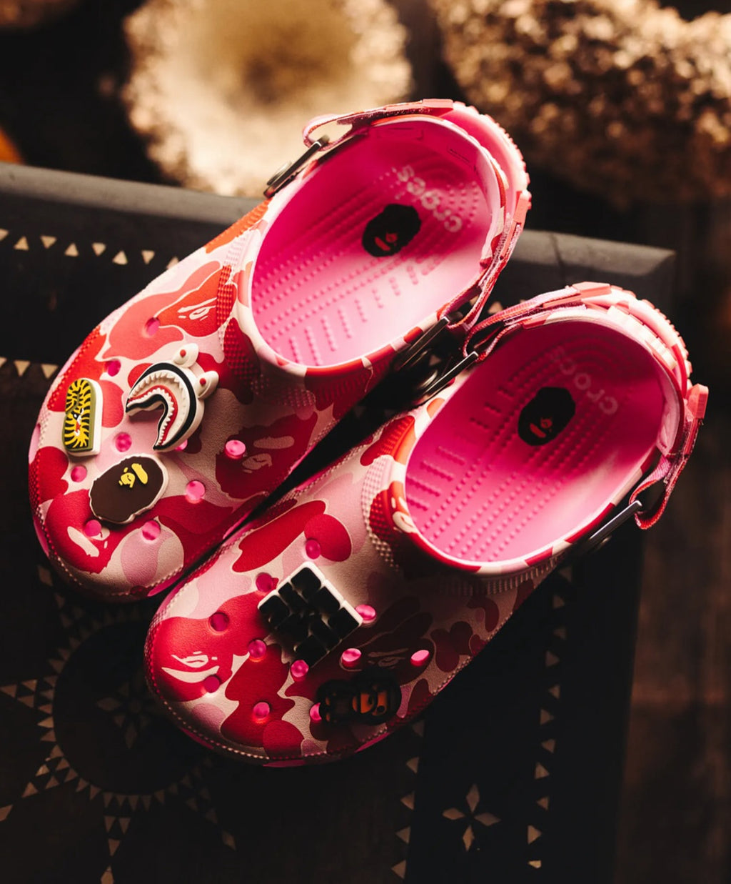 BAPE x Crocs Classic Clog Pink