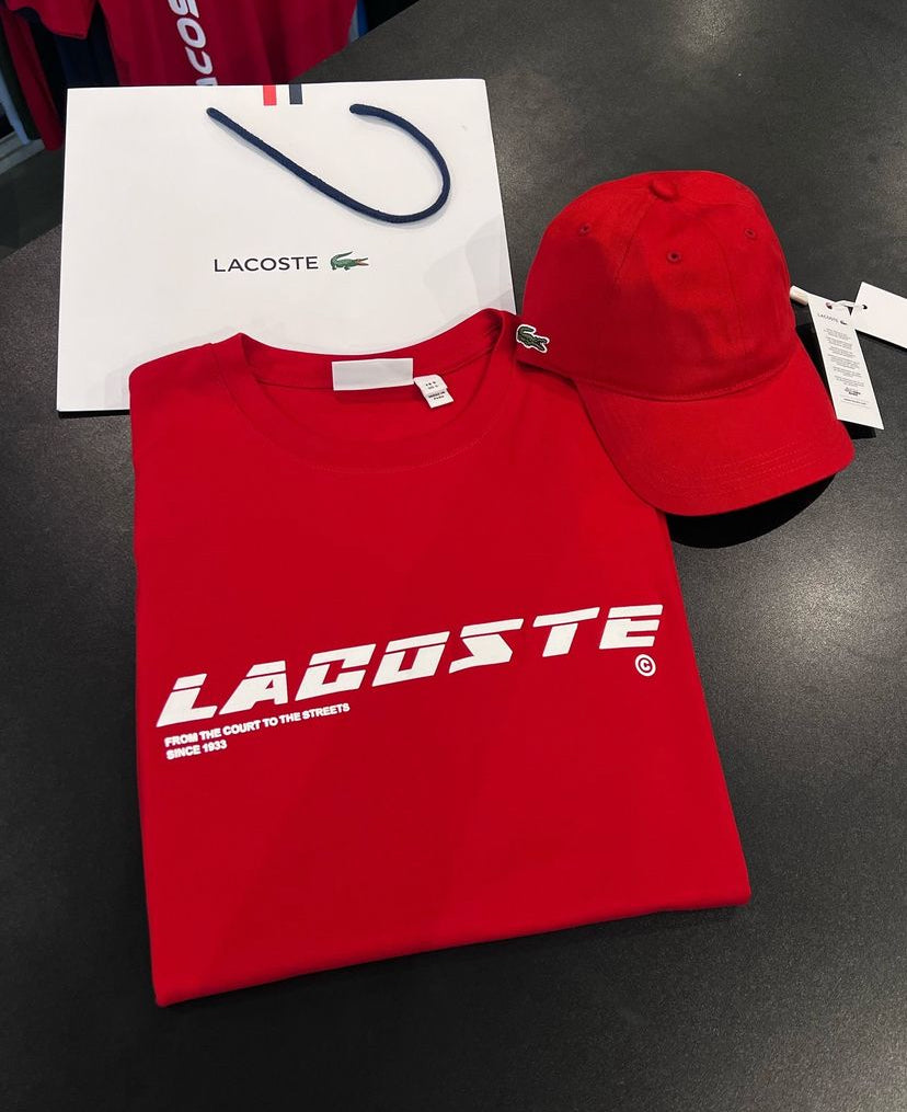 Camiseta Lacoste + Boné Sport