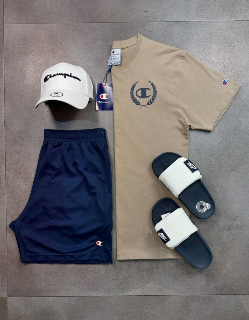 Kit Champion + Chinelo Nike