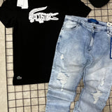 Kit Lacoste + Calça jogador