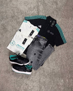Kit completo Adidas Mercedes AMG + Tênis Puma