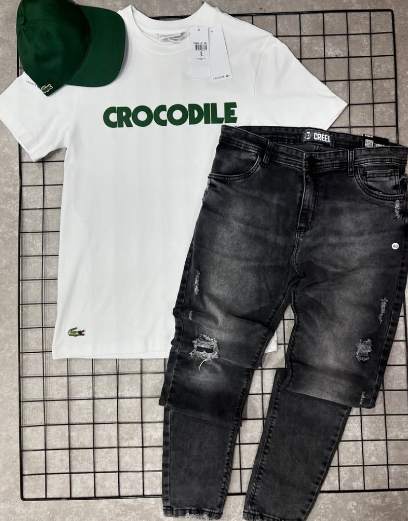 Kit Lacoste + Calça jogador