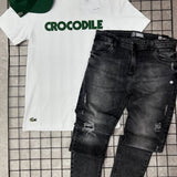 Kit Lacoste + Calça jogador