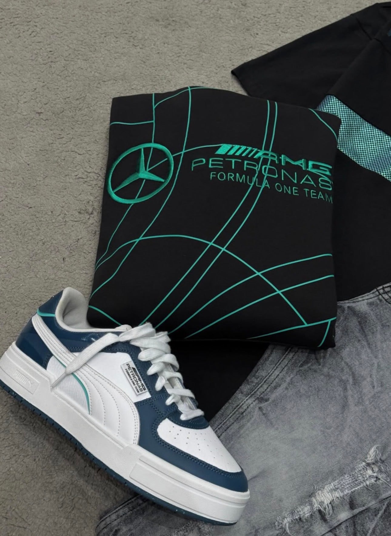 Kit completo Puma Mercedes AMG + Tênis Puma