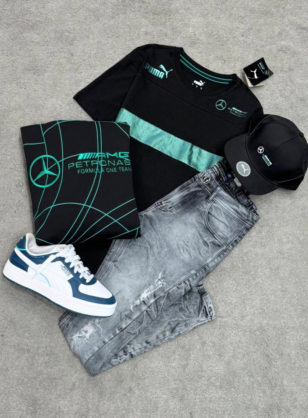 Kit completo Puma Mercedes AMG + Tênis Puma