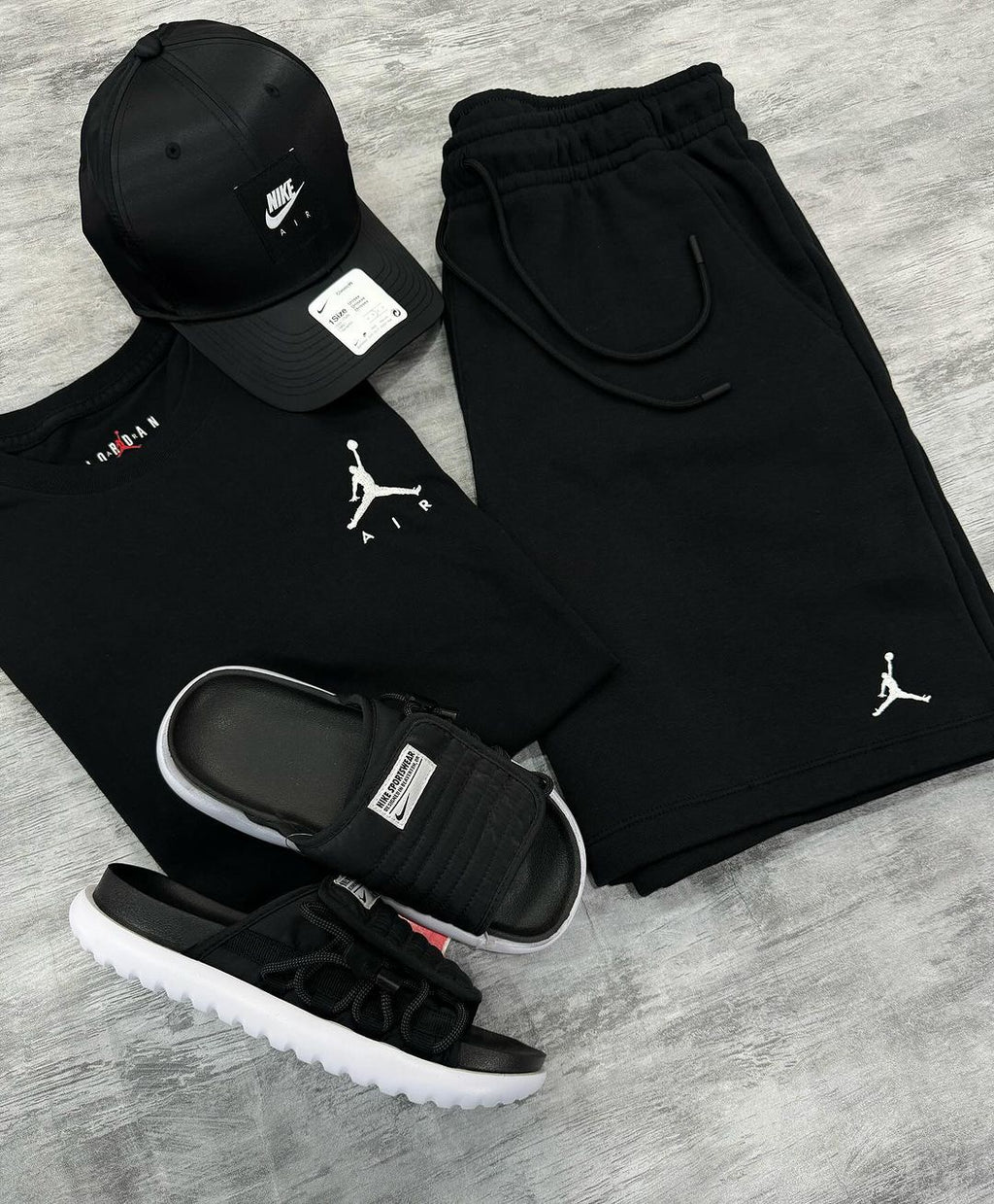 Kit Jordan + NK Asuna + Boné NK (4 Peças)